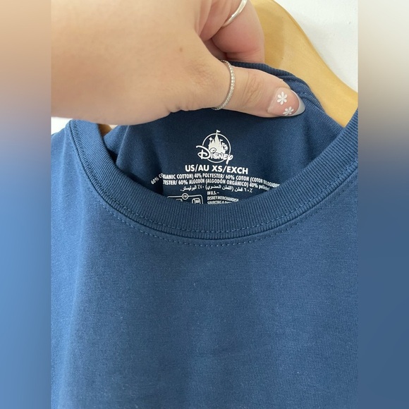 Disney Navy Walt Disney World Blue Crewneck Long Sleeve Tshirt - Picture 4 of 5